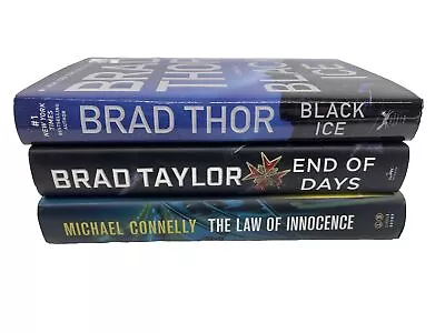 Brad Thor Brad Taylor Michael Connelly Thriller Book Bundle Set Of 3 Hardcovers • $39.99