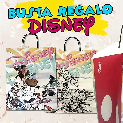 Bag Container Gift Bag IN Cardboard Disney (Mickey Mouse And Minnie Mouse) • $3.50