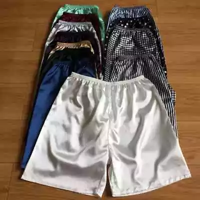 Men's Shorts Pajamas Imitation Silk Beachwear Ice Silk Household Pants Sexy New • $22.08