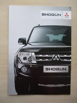 Mitsubishi Shogun UK Sales Brochure (2011 / 2012); Inc Warrior. • $12.49