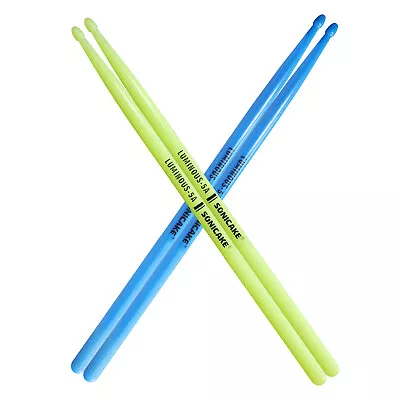 SONICAKE Drum Sticks Luminous Light Up Anti-Slip Handles Drumsticks for Kids Adu • $14.24