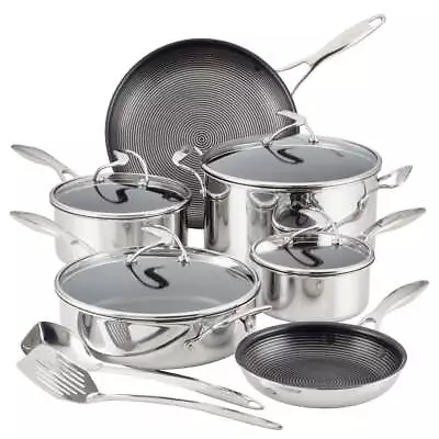 Circulon SteelShield Nonstick Stainless Steel C-Series 10 Piece Cookware Set ... • $399.95