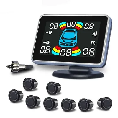 Electronics Rear Auto Detector Backing Assistance Kit 8 Parking Sensor Radar • $73.14