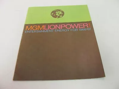 1966/67 MGM Lion Power! Promotional Movie Schedule Release Brochure Rare • $29.99