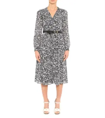 Michael Kors Women's Mega Zinnia Kate Dress Gray Size X-Small • $65.64