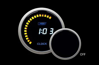 12 Volt Digital Clock 52mm 2 1/16  Blue LCD 12hr / 24 Hr • $58