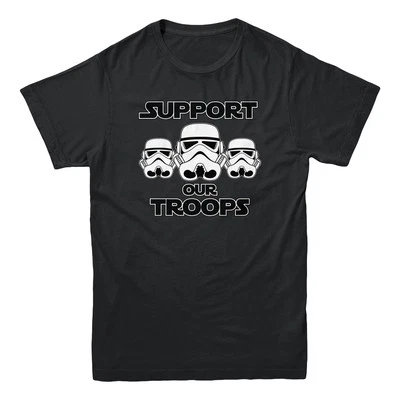 $9.95 • Buy Support Our Troops Stormtrooper Star Wars Darth Vader Jedi Movie Men's T-shirt