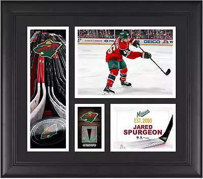 Jared Spurgeon Minnesota Wild Framed 15x17 Collage W/a Piece Of GU Puck • $79.99