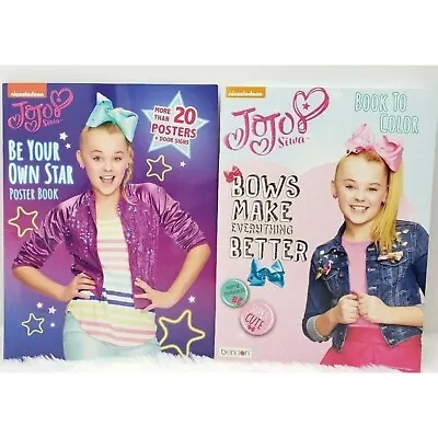$34.41 • Buy JoJo Siwa Books Bows Make Everything Better Coloring Be Your Own Star Poster