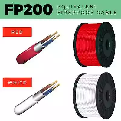 Fp200 Equivalent Cable 2 Core-4 Core Fireproof 1mm-2.5mm Fire Alarm Red / White • £1.50