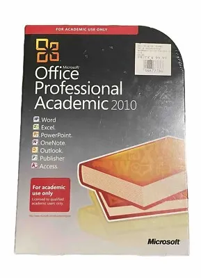 Microsoft Office Professional Pro 2010 Academic NEW Sealed Full Version • $90