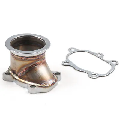 FOR T25 T28 GT25 GT28 To 2.5  63mm V-band Clamp Flange Turbo Down Pipe Adapter U • $41.09