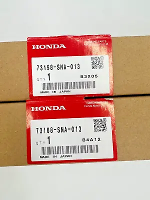 HONDA CIVIC Molding 73168-SNA-013 73158-SNA-013 L&R Drip Side Set Genuine Parts • $182.99