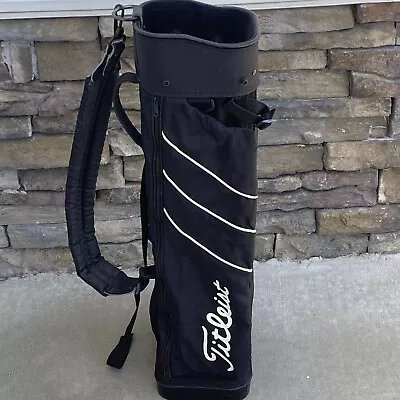 Vintage Titleist Lightweight 3-Way Golf Bag  Carry Sunday USA Single Strap • $61.16