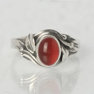 Carnelian Gemstone 925 Sterling Silver Ring Mother's Day Gift Jewelry BM-355 • $12