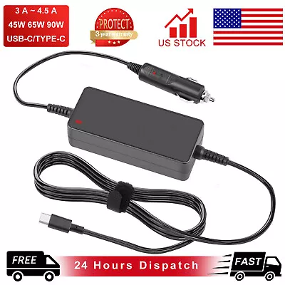 90W USB-C Car Charger For Dell Latitude 3400 3500 5289 5300 5400 7400 7300 7390 • $16.99