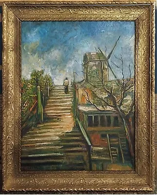 $650 • Buy Vincent, Beautiful Painting Oil On Canvas, Windmills.