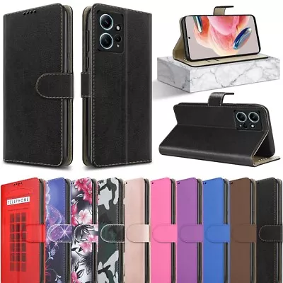 For Xiaomi Redmi Note 12 4G Case Slim Leather Wallet Flip Stand Phone Case Cover • £5.45