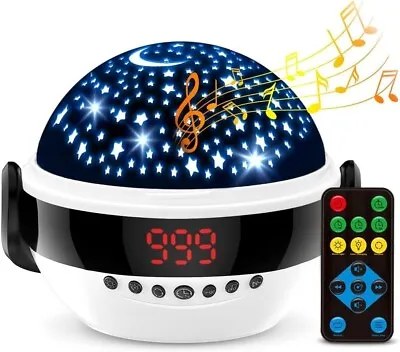 Star Light Projector With Remote Control And Sound Music Auto Rotation Timer • £12.99