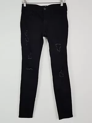 HOLLISTER Womens Size US 26 Or 8 Black Low-Rise Super Skinny Jeans W26 X L30 • $55