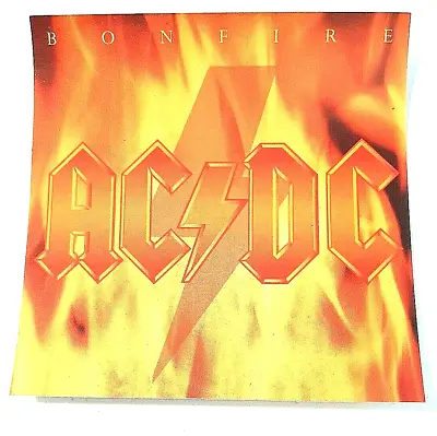 AC/DC AC DC Bonfire Glossy Sticker Bon Scott Angus Young Brian Johnson • £7.71