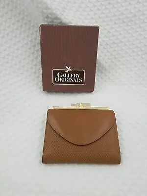 Vintage Avon Gallery Originals Embossed Leather French Purse NOS NIB • $24.95