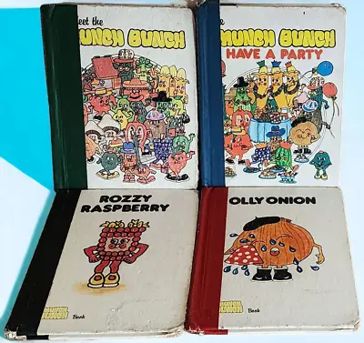 4 Munch Bunch Books Original Hardcover Rozzy Olly Have A Party Please Read • $54.99