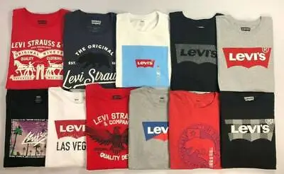 Levi's T-Shirt Mens Short Sleeve Crewneck Tshirt California Vintage 90s Tee Top • £15.99
