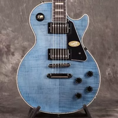 Epiphone Inspired By Gibson Les Paul Custom Figured Transparent Blue Exclusive • $799.99