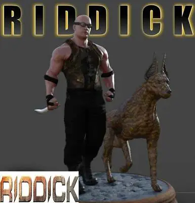 Riddick Vin Diesel Figure Model Figurine Statue • $58.52