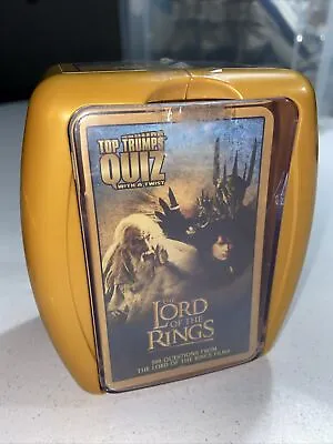 The Lord Of The Rings Top Trumps Quiz Game Card Game New Sealed. Collectors • £6