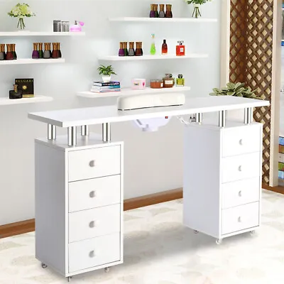 Manicure Table Nail Beauty Salon Technician Storage Station Desk +Dust Collector • £29.95