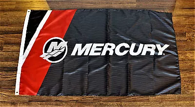 Mercury Engines Banner Flag Boat Racing Boating Advertising Marina Yacht XZ • $12.95