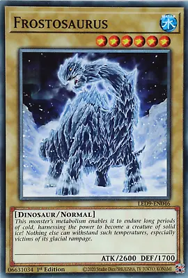 YuGiOh Frostosaurus LED9-EN046 Common 1st Edition • £0.99