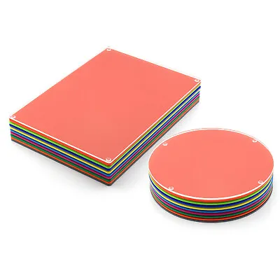 Acrylic Place Mat Oblong And Round Kitchen Table Kids Children Laser Cut Dining • £4.39