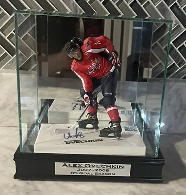 Alex Ovechkin Signed McFarlane With Custom Case-65 Goal Season • $599