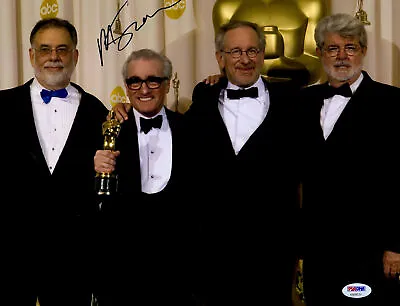 Martin Scorsese Signed 11x 14 W/ Spielberg And Lucas Photo PSA DNA COA • $252.89