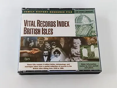 British Isles Vital Records Family Tree Software; 5 Discs PC CD-ROM • £9.99