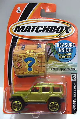 Matchbox Treasure Chest Series Jeep Rescue #67 NIP-READ • $2.15