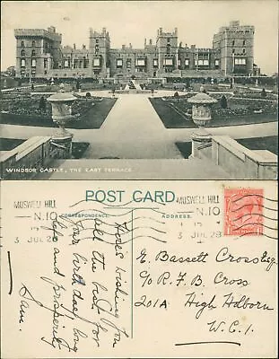 Windsor Castle East Terrace 1928 Muswell Hill Cancel  • £4.10