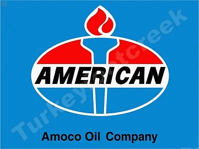 American Amoco Oil Company 9  X 12  Metal Sign • $14.99