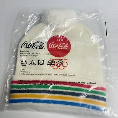 🔶️coca Cola 2021 Olympic Team Beanie Rare Coke Ski Snowboard Retro • £15.62