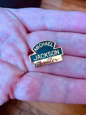 Vintage 1983 Michael Jackson THRILLER Enamel Lapel Pin. RARE! Hard To Find! • $7.99