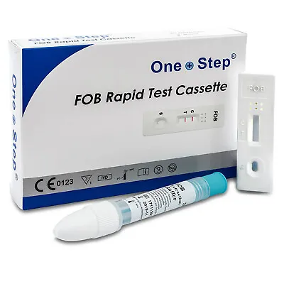 Bowel Colon Cancer Test Kit Faecal Occult Blood (FOB) Home Tests - One Step • £4.99