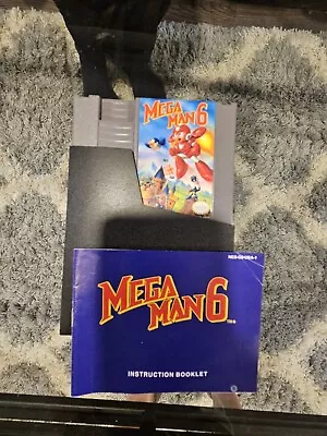 Mega Man 6 NES Game & Manual Tested! • $50