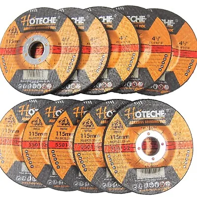 10 PC Metal Grinding Wheels Angle Grinder Disc 4-1/2 X1/4 X7/8  550152 • $19.99