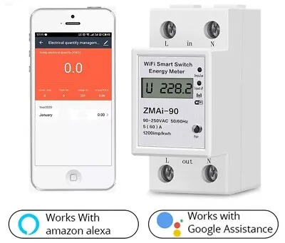 Electricity Power Meter Measuring Wattmeter Electricity Smart Home App Phone New • $250.74