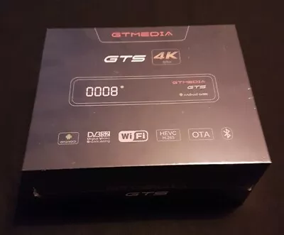 GTMEDIA GTS [4K 60fps] Android DVB S2 | Quad Core Satellite & Media Centre • £35