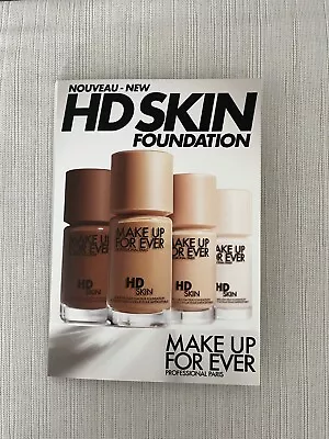 Makeup Make Up Forever HD Skin Foundation Shade Sample Card 4 Shades • $5.99