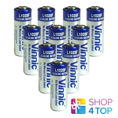 10 Vinnic 23a L1028f Alkaline Batteries 12v No Mercury & Lead Bulk China New • £4.51